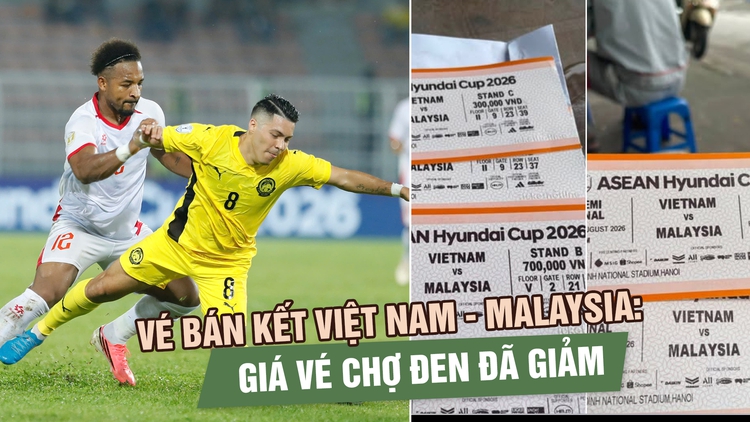 Vé bán kết Việt Nam - Malaysia: Nhiều người hỏi mua nhưng giá vé chợ đen đã giảm