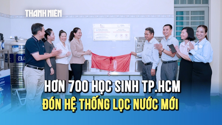 'Nước sạch cho em - Vì những mầm xanh cần được nuôi dưỡng': Hơn 700 học sinh TP.HCM đón hệ thống lọc nước mới