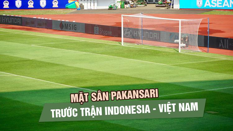 Cận cảnh mặt sân Pakansari trước màn so tài Indonesia - Việt Nam