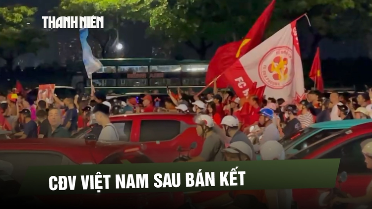 CĐV Hà Nội xuống đường mừng đội tuyển Việt Nam vào chung kết ASEAN Cup 2026