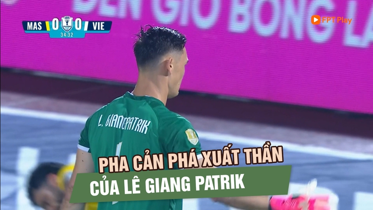 Pha cản phá xuất thần của Lê Giang Patrik lọt tốp ấn tượng nhất bán kết ASEAN Cup 2026