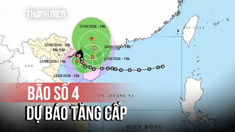 Bão số 4 cách Quảng Ninh khoảng 110 km