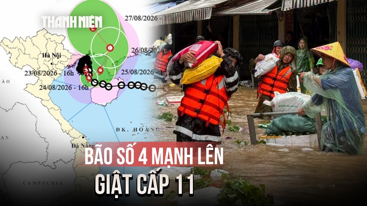 Bão số 4 mạnh lên, cảnh báo mưa lớn và lũ quét ở miền Bắc