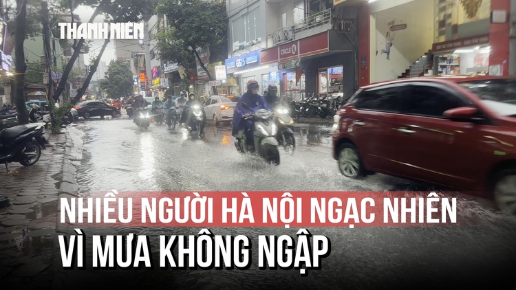 Hà Nội mưa nhiều ngày nhưng giảm điểm ngập sâu và nước rút nhanh