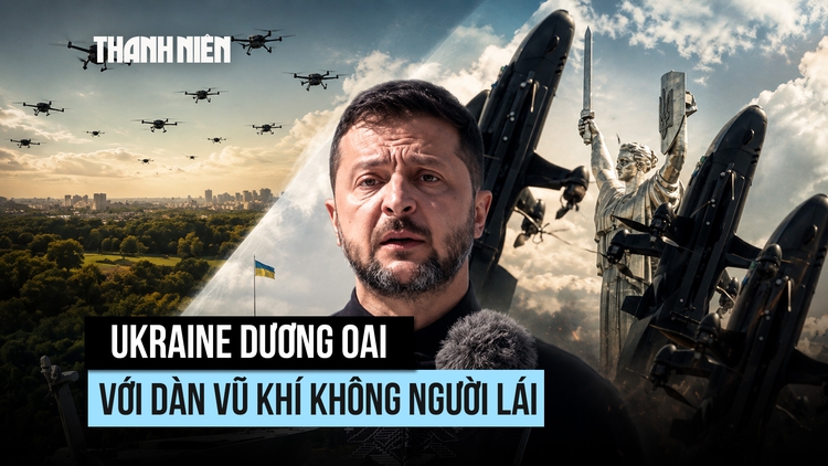 Ukraine dương oai với dàn vũ khí không người lái