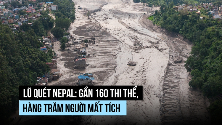 Lũ quét Nepal: Gần 160 thi thể, hàng trăm người mất tích