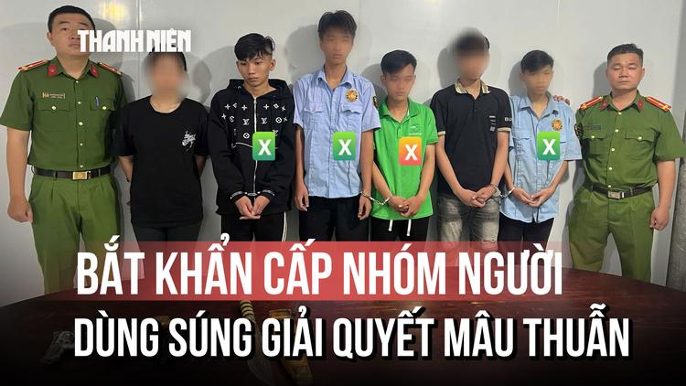  Bắt 4 người dùng súng giải quyết mâu thuẫn trên mạng xã hội