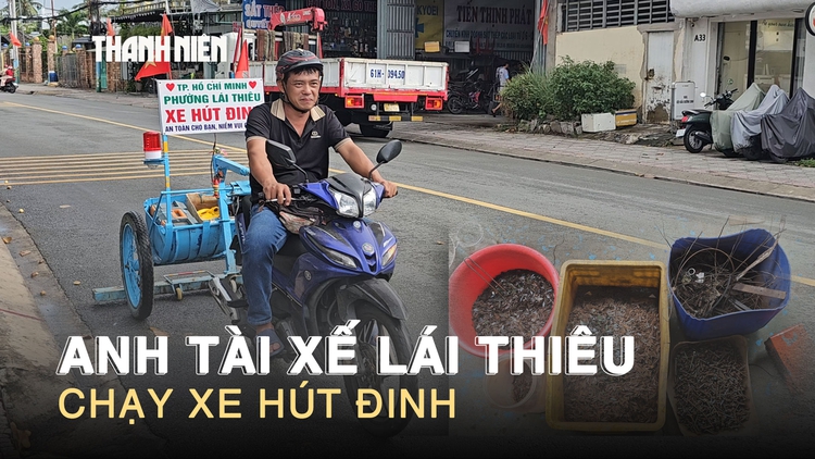 Anh tài xế chạy xe hút đinh ở TP.HCM: ‘Đã làm là không sợ, sợ thì không làm’