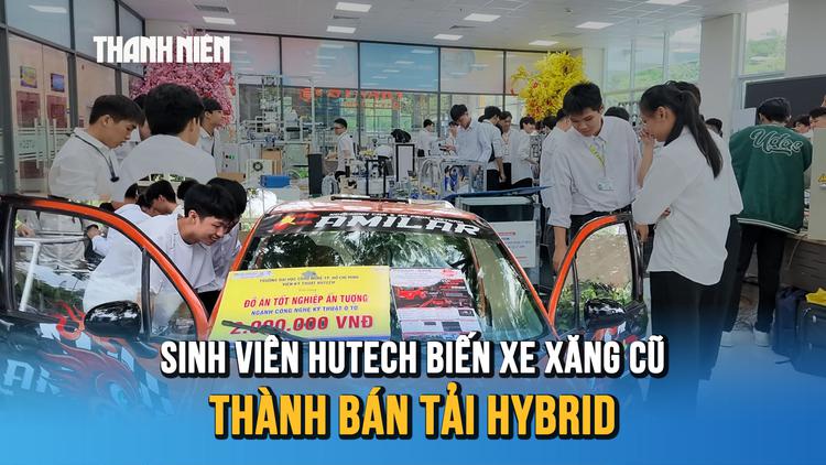 HUTECH TECHSHOW 2026: Dấu ấn với các đồ án ứng dụng AI, IoT và xe 'xanh'