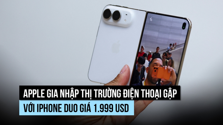 Apple gây chấn động thị trường điện thoại gập với iPhone Duo giá 1.999 USD