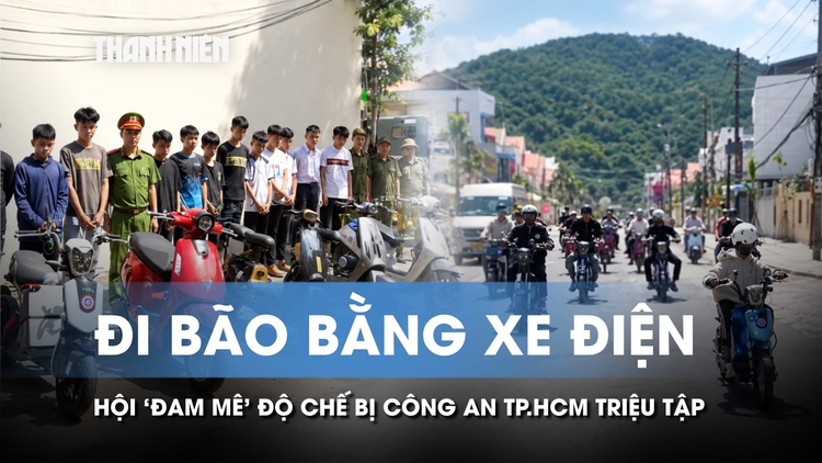 Đi bão bằng xe điện, hội 'đam mê' độ chế bị Công an TP.HCM triệu tập