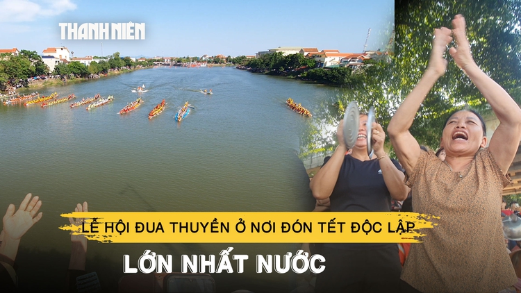 Lễ hội đua thuyền ở nơi đón Tết Độc lập lớn nhất nước