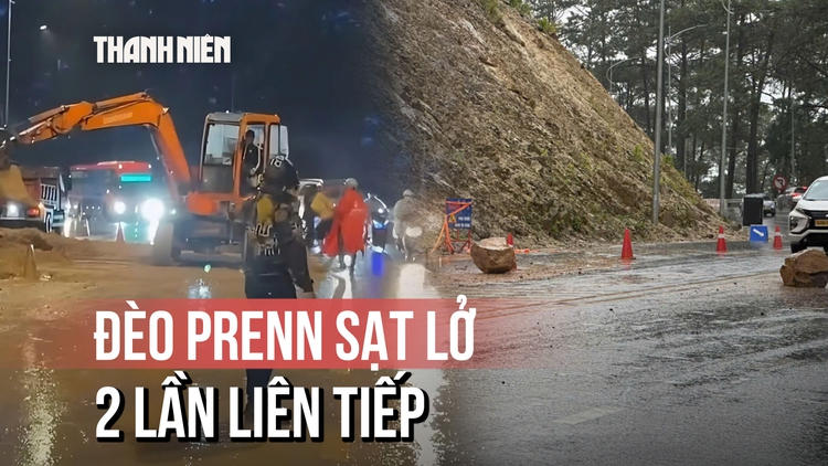 Đèo Prenn sạt lở 2 lần liên tiếp, hiểm họa 'treo lơ lửng trên đầu'
