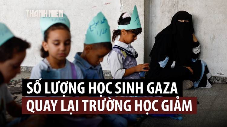Trẻ em Gaza trở lại trường học trong nỗi buồn mất bạn bè
