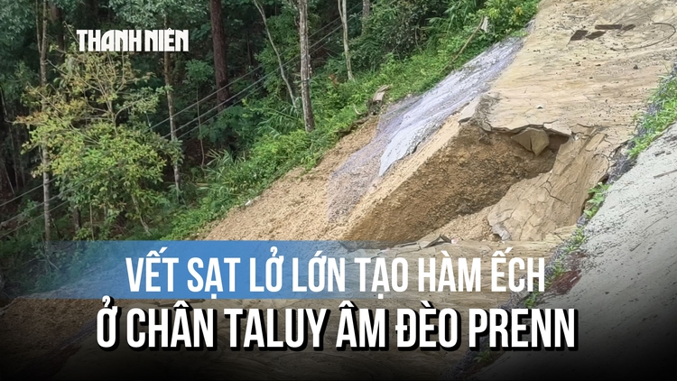 Đoạn taluy đèo Prenn từng khắc phục cuối năm 2025 bất ngờ sạt lở trở lại