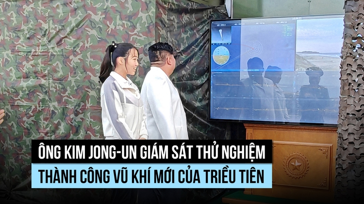 Ông Kim Jong-un giám sát thử nghiệm vũ khí mới của Triều Tiên