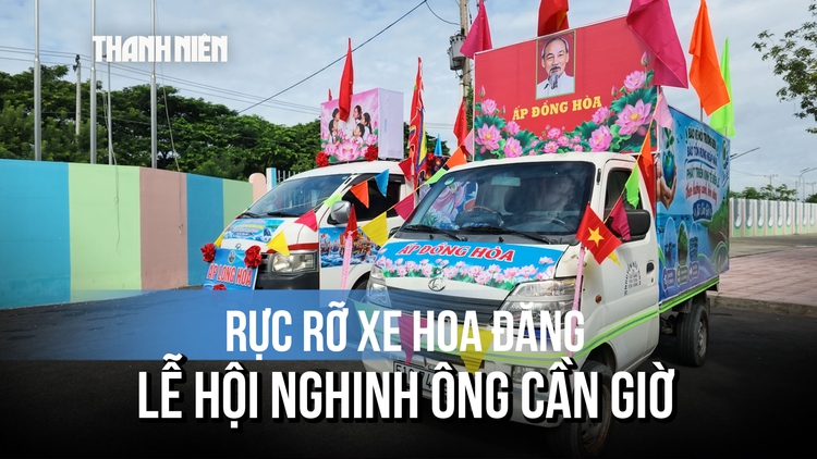 Cận cảnh dàn xe hoa đăng độc đáo ở Cần Giờ: Có cả AI và câu chuyện biển quê hương