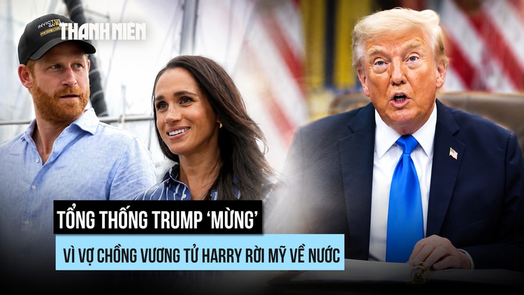 Vợ chồng vương tử Harry về Anh, ông Trump mừng