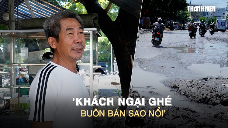 Đường Đặng Thùy Trâm sình lầy, hàng quán ế ẩm: ‘Khách ngại ghé, buôn bán sao nổi’