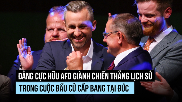 Chiến thắng lịch sử cho đảng cực hữu AfD tại Đức