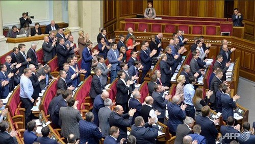 Dự luật xóa bỏ trạng thái không liên kết vừa được quốc hội Ukraine thông qua 23.12