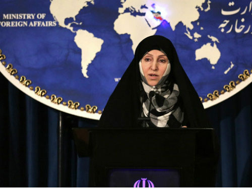Phát ngôn viên Bộ Ngoại giao Cộng hòa Hồi giáo Iran bà Marzieh Afkham - Ảnh: AFP