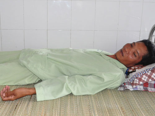 Lâm Tha đang được điều trị tại Bệnh viện đa khoa tỉnh Sóc Trăng  - Ảnh Huyền Trinh