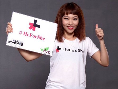 Hà Trần trở thành đại sứ của chiến dịch cổ vũ về bình đẳng giới tại VN - Ảnh: Jundat