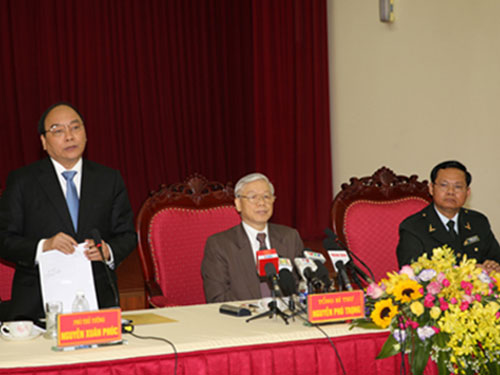 Phó Thủ tướng Nguyễn Xuân Phúc đề nghị: Trong thời gian tới, TTCP cần tập trung tham mưu tốt cho Đảng, Nhà nước về công tác phòng chống tham nhũng. Ảnh: VGP/Lê Sơn