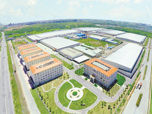 Nhà máy sợi trị giá 300 triệu USD - dự án đầu tiên của Texhong để mở đầu cho một chuỗi dự án sau này - Ảnh: Anh Đức