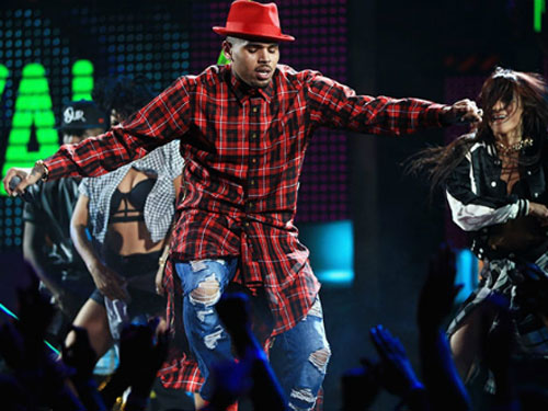 Chris Brown tại lễ trao giải BET năm 2014 - Ảnh: AFP