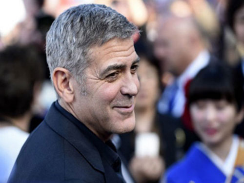 Nam diễn viên hành động nổi tiếng George Clooney - Ảnh AFP