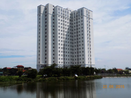 Hình thực tế Him Lam Thạch Bàn (Long Biên, Hà Nội) với 187 căn hộ đã hoàn thành vào tháng 5-2015. Dự kiến ở dự án này, người mua cũng sẽ được trả chậm từ 2- 4 năm