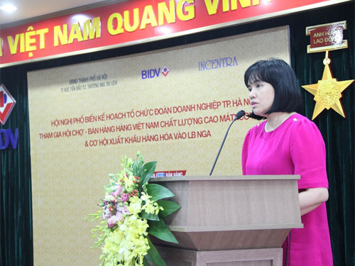 Bà Nguyễn Thị Mai Anh – PGĐ Trung tâm Xúc tiến Đầu tư, Thương mại, Du lịch Hà Nội
