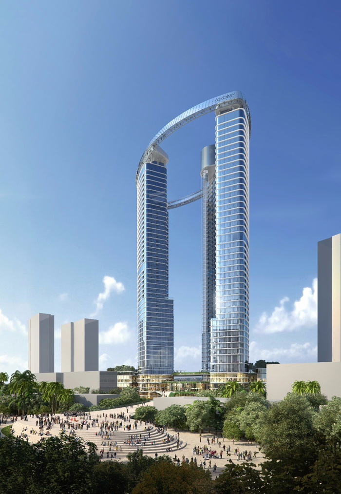 Vẻ đẹp khó cưỡng của Cocobay Towers tại trung tâm tổ hợp Cocobay, khi trông vững chãi như một khối kim cương khổng lồ, khi lại thanh thoát, nhẹ nhàng như nước và mây