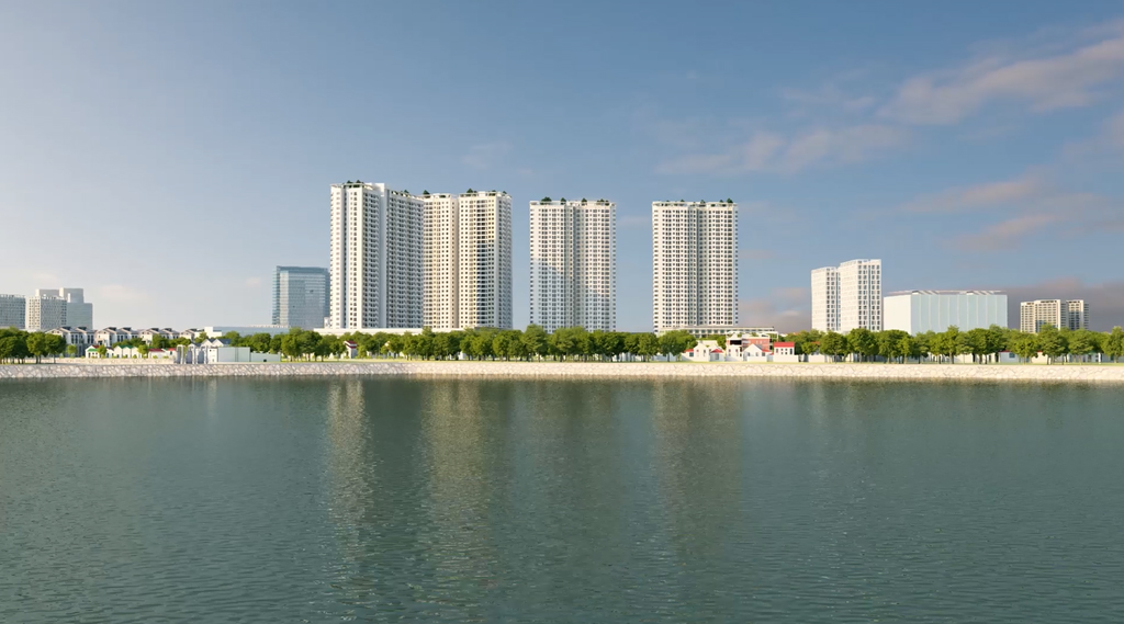 Gelexia Riverside được “thừa hưởng” những ưu ái thiên nhiên khi nằm cạnh hồ Yên Sở