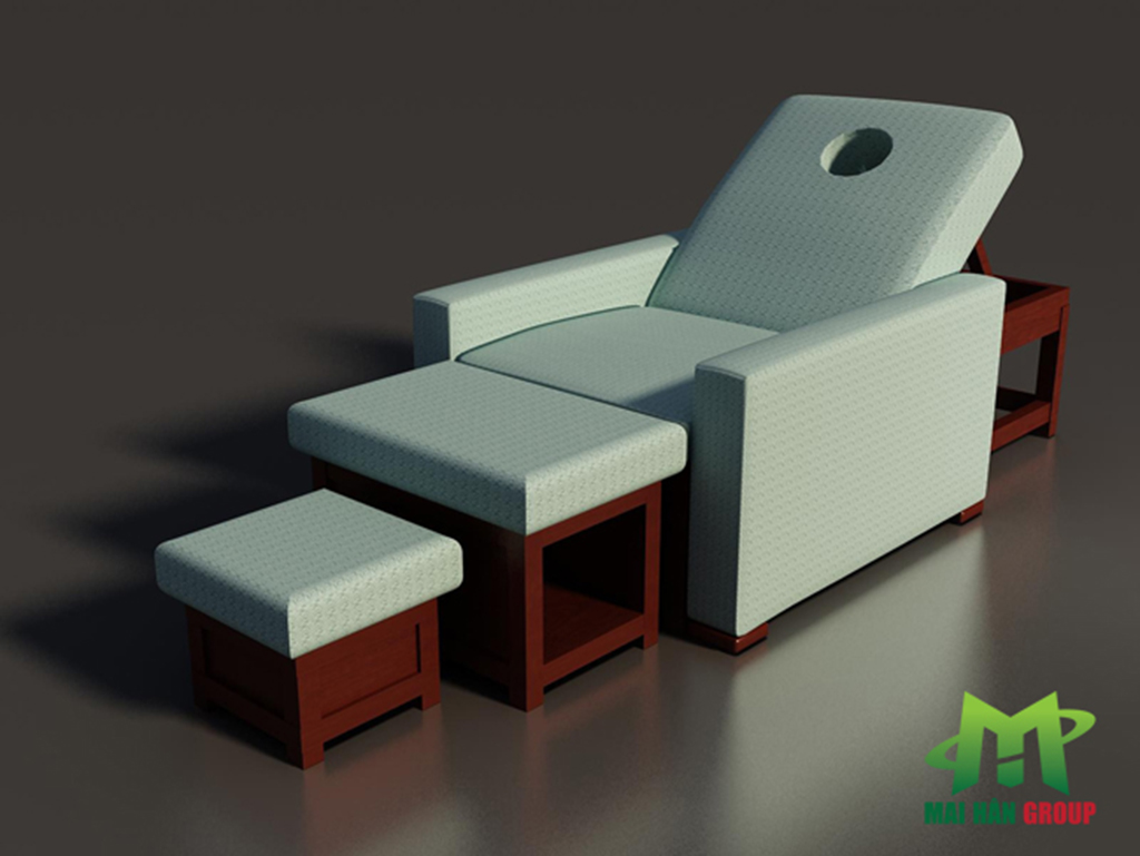 Ghế foot massage - một sản phẩm được thiết kế bởi Mai Hân
