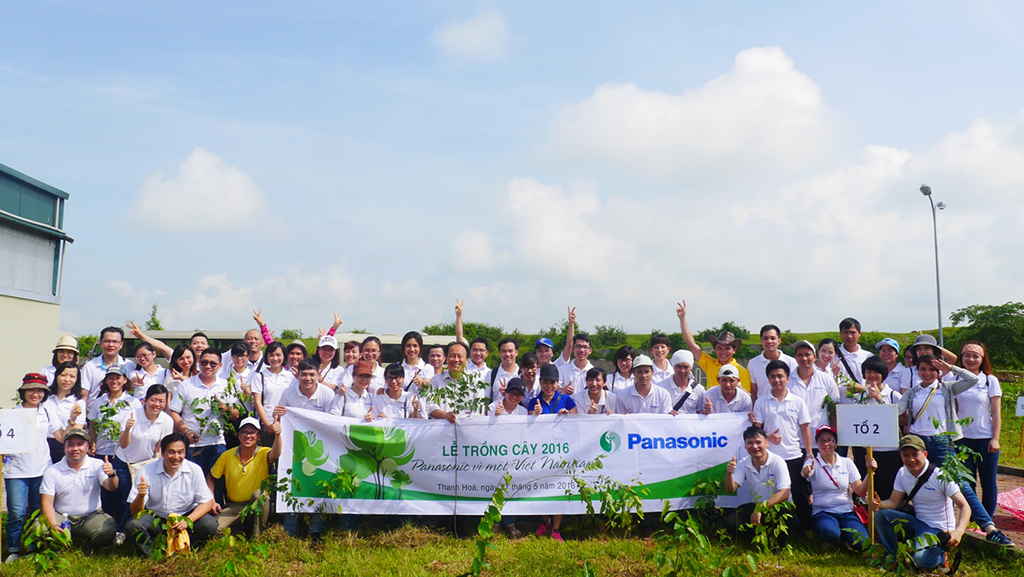 Lễ trồng cây Panasonic vì một Việt Nam xanh 2016 tại Thanh Hóa