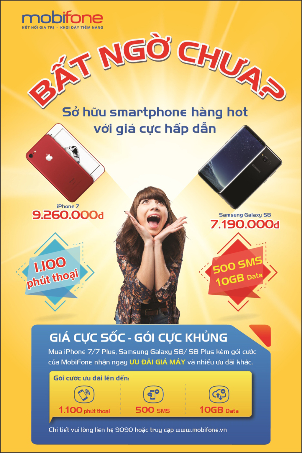 Bất ngờ với giá máy ưu đãi tại MobiFone