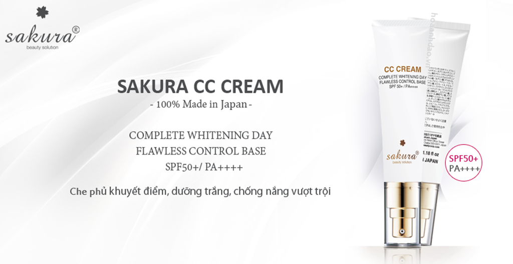 Kem dưỡng da trang điểm chống nắng Sakura CC Cream