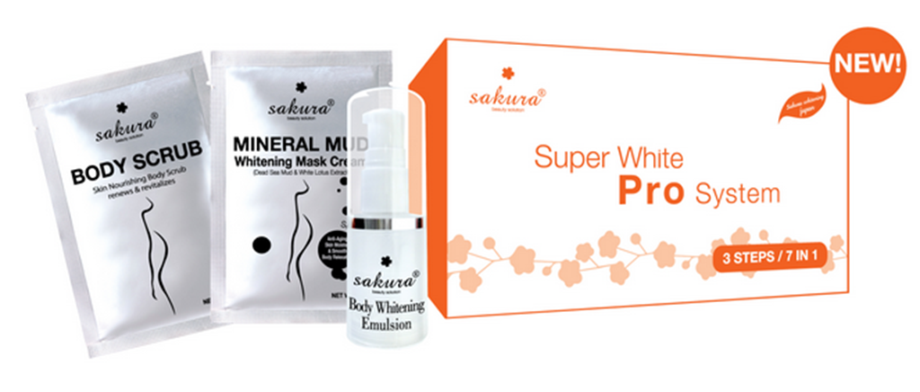 Bộ kem tiêu chuẩn spa Sakura Super White Pro System