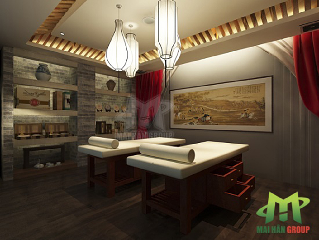 Giường massage chân gỗ mang đến sự sang trọng, thanh lịch cho spa