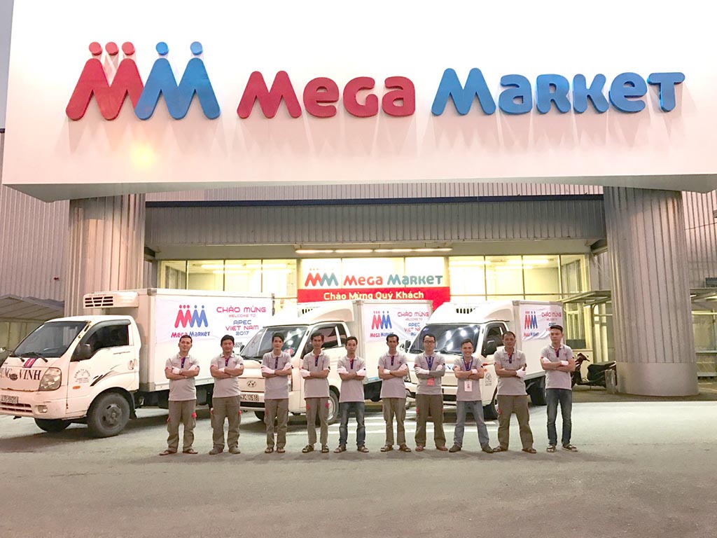 Hệ thống xe lạnh đảm bảo vệ sinh an toàn thực phẩm và đội ngũ nhân viên vận chuyển chuyên nghiệp của MM Mega Market