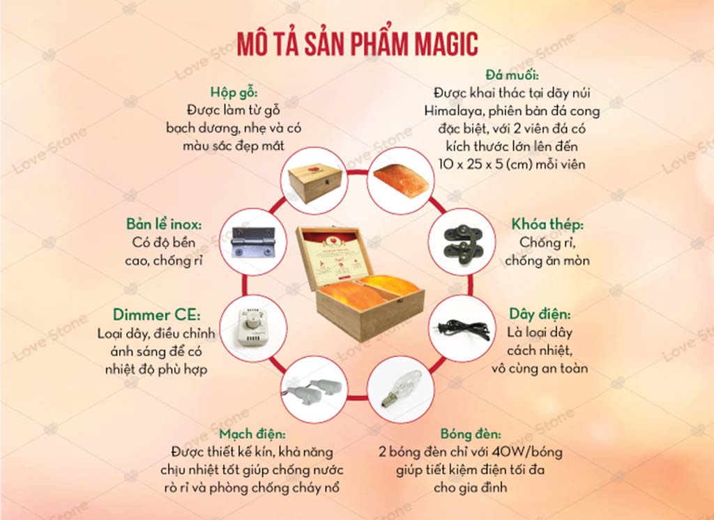 Chất lượng tuyệt vời của sản phẩm Love Stone Magic