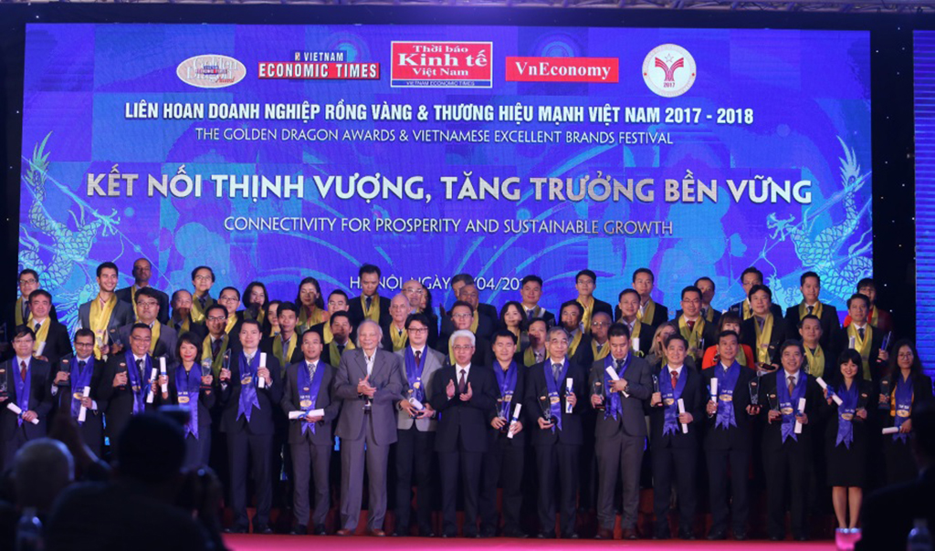   Gần 100 doanh nghiệp FDI nhận giải thưởng Rồng Vàng 2017-2018