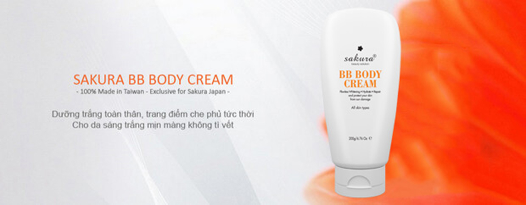 Sản phẩm BB Body Cream vừa giúp che phủ khuyết điểm tức thời, vừa chống nắng cho da