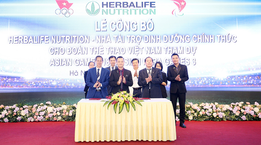Herbalife tiếp lửa cho đoàn thể thao Việt Nam trước thềm ASIAD 2018