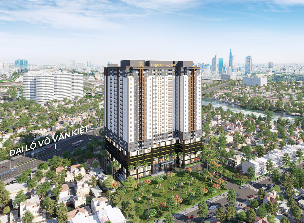 Phối cảnh Khu căn hộ phức hợp thương mại Sunshine Avenue