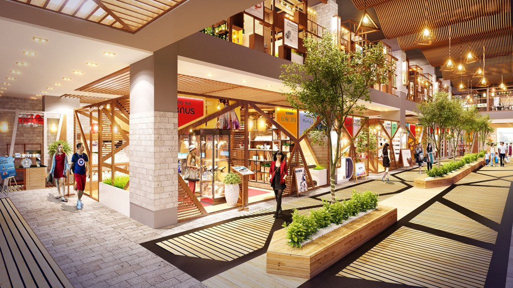 Saigon Metro Mall được thiết kế theo cảm hứng từ các khu mua sắm kết nối với ga metro nổi tiếng ở Nhật Bản.