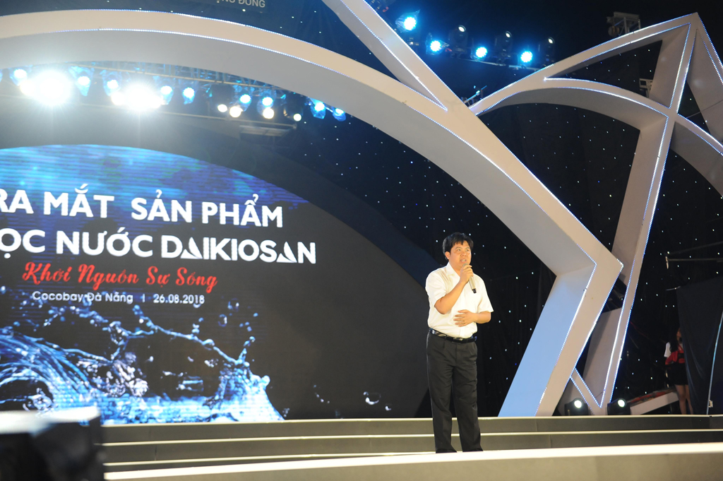 Ông Ngô Xuân Mạnh - Tổng giám đốc Công ty Cổ phần Cơ điện lạnh Đại Việt tại Lễ ra mắt sản phẩm Máy lọc nước Daikiosan